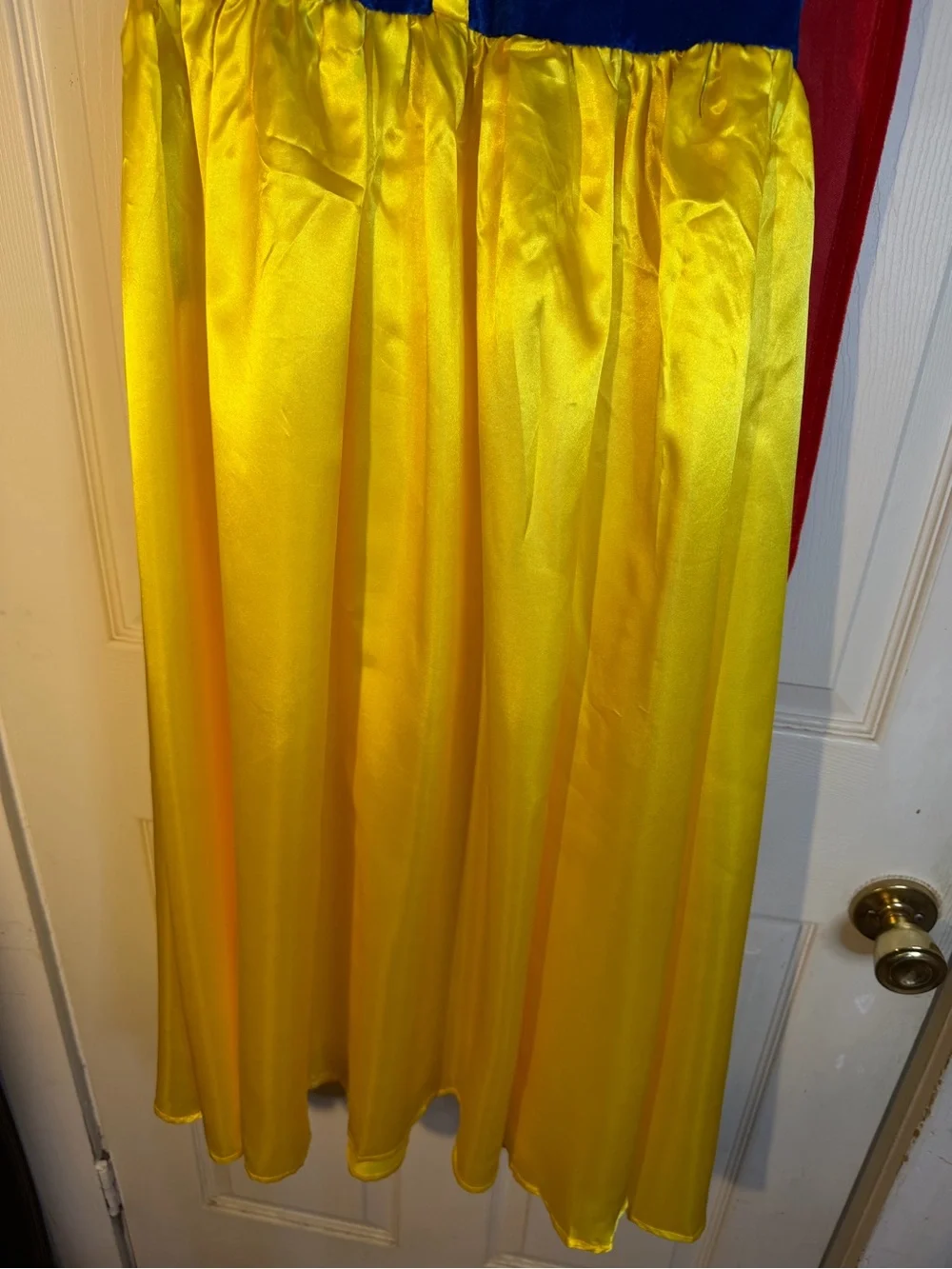 Girls' Yellow Blue & Red Snow White Princess Costume Dress Small